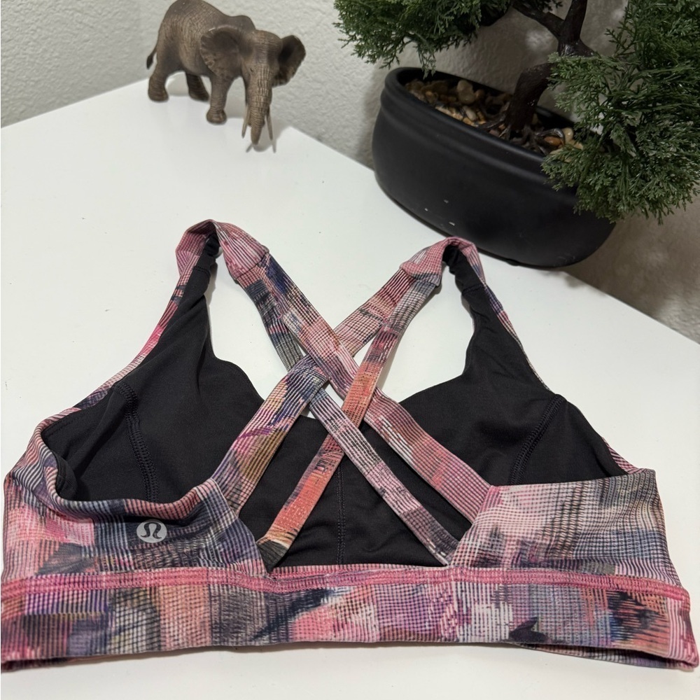 Lululemon stash sport  bra size 4 Multicolor Strappy - Picture 5 of 6